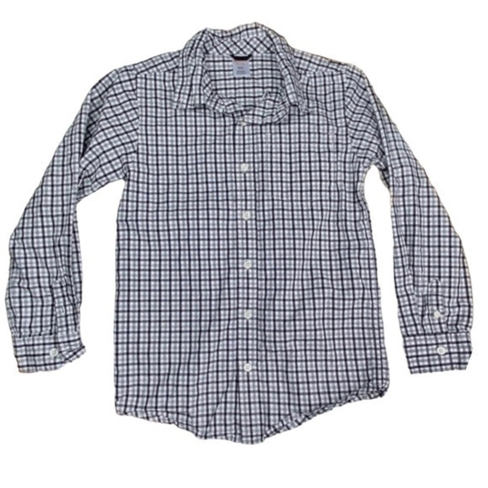 Gymboree Boys‎ Top Size 7 8 Long Sleeve Button Up Top